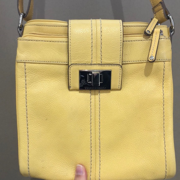 Bags Yellow Leather Crossbody Bag Poshmark
